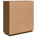 højskab 100x40x108,5 cm massivt fyrretræ gyldenbrun