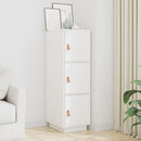højskab 34x40x108,5 cm massivt fyrretræ hvid