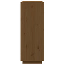 højskab 67x40x108,5 cm massivt fyrretræ gyldenbrun
