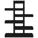 plantestativ 85x25x109,5 cm massivt fyrretræ sort