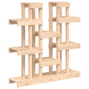 plantestativ 104,5x25x109,5 cm massivt fyrretræ