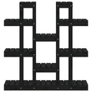 plantestativ 104,5x25x109,5 cm massivt fyrretræ sort