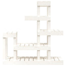 plantestativ 92x25x97 cm massivt fyrretræ hvid