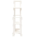 plantestativ 92x25x97 cm massivt fyrretræ hvid