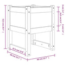 plantekasse 40x40x52,5 cm massivt fyrretræ