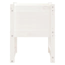 plantekasse 40x40x52,5 cm massivt fyrretræ hvid