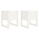 plantekasser 2 stk. 40x40x52,5 cm massivt fyrretræ hvid