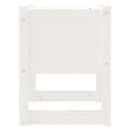 plantekasser 2 stk. 40x40x52,5 cm massivt fyrretræ hvid