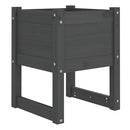plantekasse 40x40x52,5 cm massivt fyrretræ grå