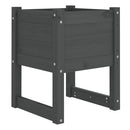 plantekasser 2 stk. 40x40x52,5 cm massivt fyrretræ grå