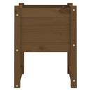 plantekasser 2 stk. 40x40x52,5 cm massivt fyrretræ gyldenbrun