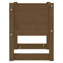 plantekasser 2 stk. 40x40x52,5 cm massivt fyrretræ gyldenbrun