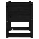 plantekasser 2 stk. 40x40x52,5 cm massivt fyrretræ sort