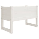 plantekasse 78x40x52 cm massivt fyrretræ hvid
