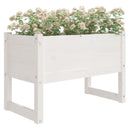 plantekasse 78x40x52 cm massivt fyrretræ hvid