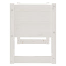 plantekasse 78x40x52 cm massivt fyrretræ hvid