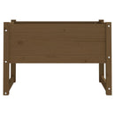 plantekasse 78x40x52 cm massivt fyrretræ gyldenbrun