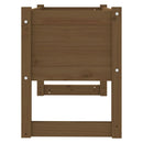 plantekasse 78x40x52 cm massivt fyrretræ gyldenbrun