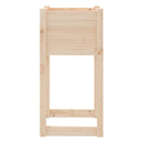 plantekasser 2 stk. 40x40x81 cm massivt fyrretræ
