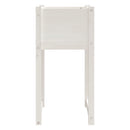 plantekasse 40x40x81 cm massivt fyrretræ hvid