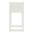 plantekasse 40x40x81 cm massivt fyrretræ hvid