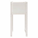plantekasser 2 stk. 40x40x81 cm massivt fyrretræ hvid