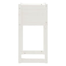 plantekasser 2 stk. 40x40x81 cm massivt fyrretræ hvid