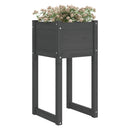 plantekasse 40x40x81 cm massivt fyrretræ grå