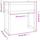 plantekasse 78x40x81 cm massivt fyrretræ