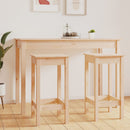 barstole 2 stk. 40x40x78 cm massivt fyrretræ