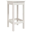 barstole 2 stk. 40x40x78 cm massivt fyrretræ hvid