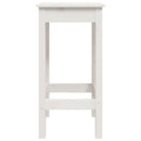 barstole 2 stk. 40x40x78 cm massivt fyrretræ hvid