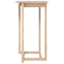 barbord 60x60x110 cm massivt fyrretræ