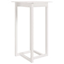 barbord 60x60x110 cm massivt fyrretræ hvid