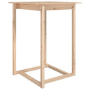 barbord 80x80x110 cm massivt fyrretræ