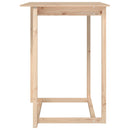 barbord 80x80x110 cm massivt fyrretræ