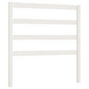 sengegavl 95x4x100 cm massivt fyrretræ hvid