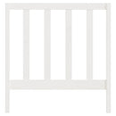 sengegavl 95x4x100 cm massivt fyrretræ hvid