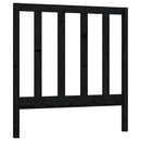 sengegavl 95x4x100 cm massivt fyrretræ sort