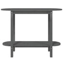 konsolbord 110x40x80 cm massivt fyrretræ grå