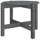 sofabord Ø 62,5x45 cm massivt fyrretræ grå