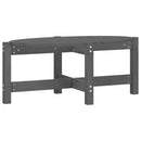 sofabord 87x48x35 cm massivt fyrretræ grå