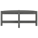sofabord 87x48x35 cm massivt fyrretræ grå