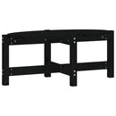 sofabord 87x48x35 cm massivt fyrretræ sort