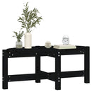 sofabord 87x48x35 cm massivt fyrretræ sort