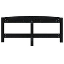 sofabord 87x48x35 cm massivt fyrretræ sort