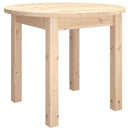 sofabord Ø 55x45 cm massivt fyrretræ