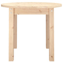 sofabord Ø 55x45 cm massivt fyrretræ
