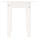 sofabord Ø 35x35 cm massivt fyrretræ hvid