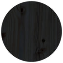 sofabord Ø 35x35 cm massivt fyrretræ sort